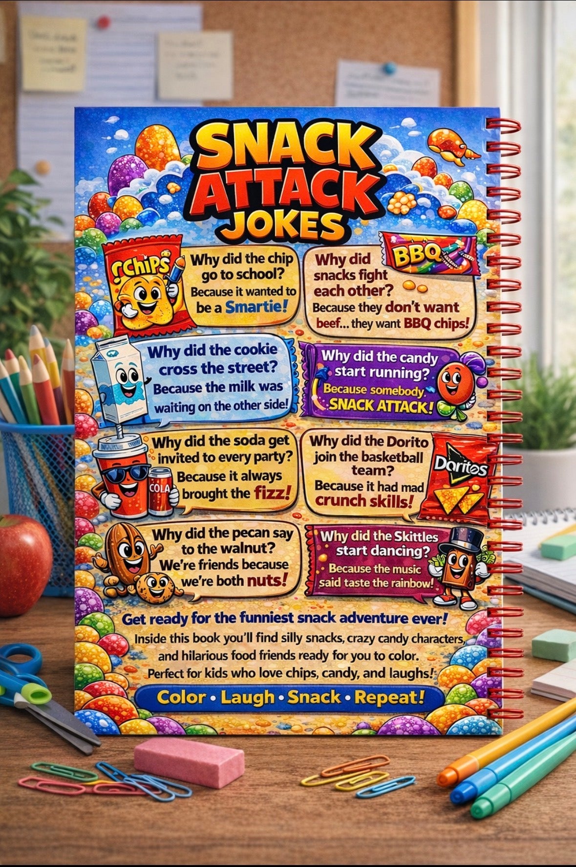 Snack Attack coloring book