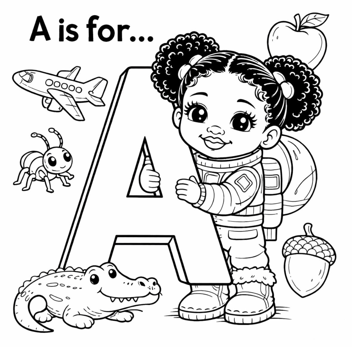 Coloring through the Alphabet