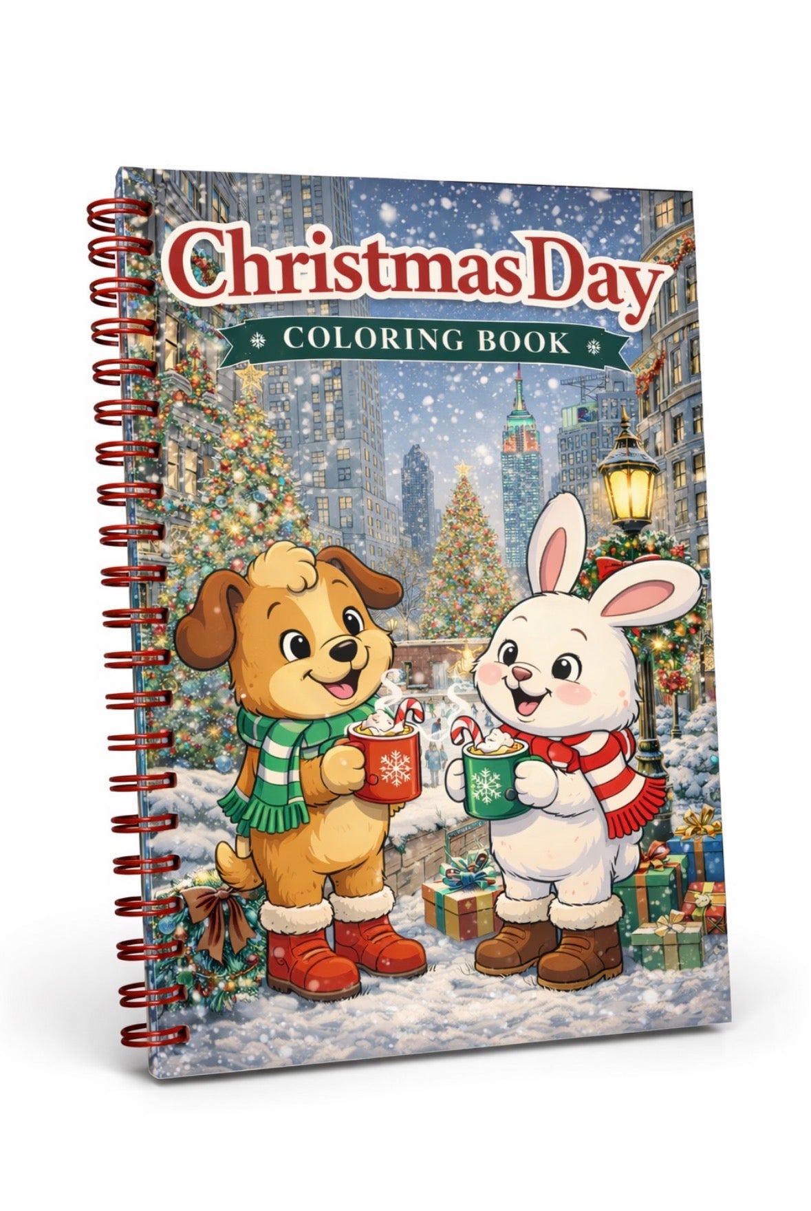 Christmas holiday coloring book