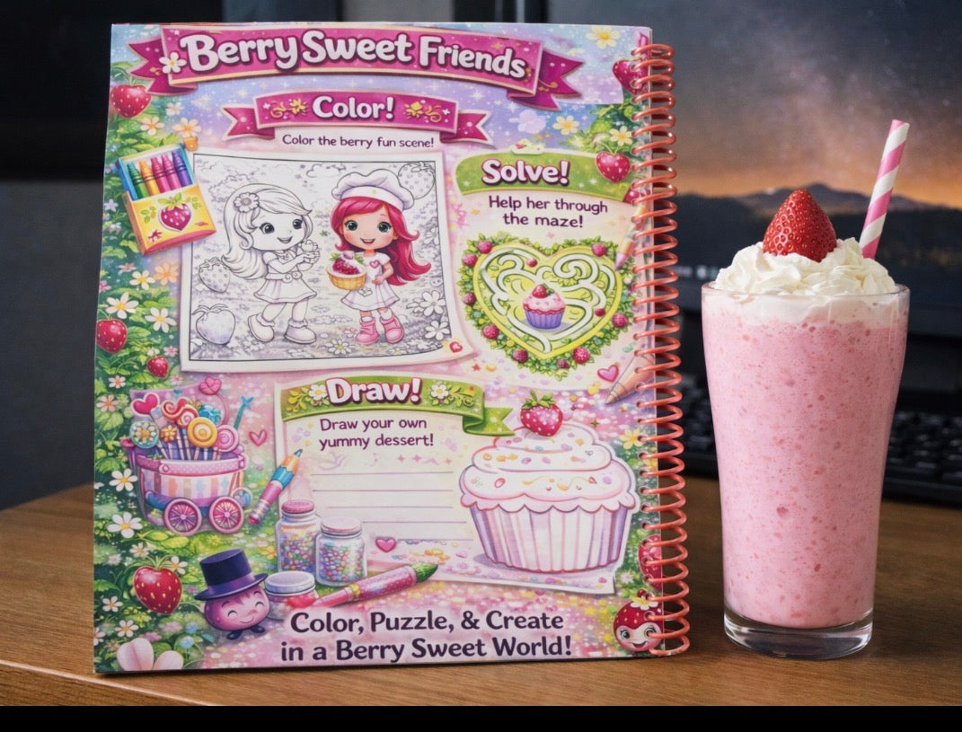 Berry Sweet Friends coloring Book