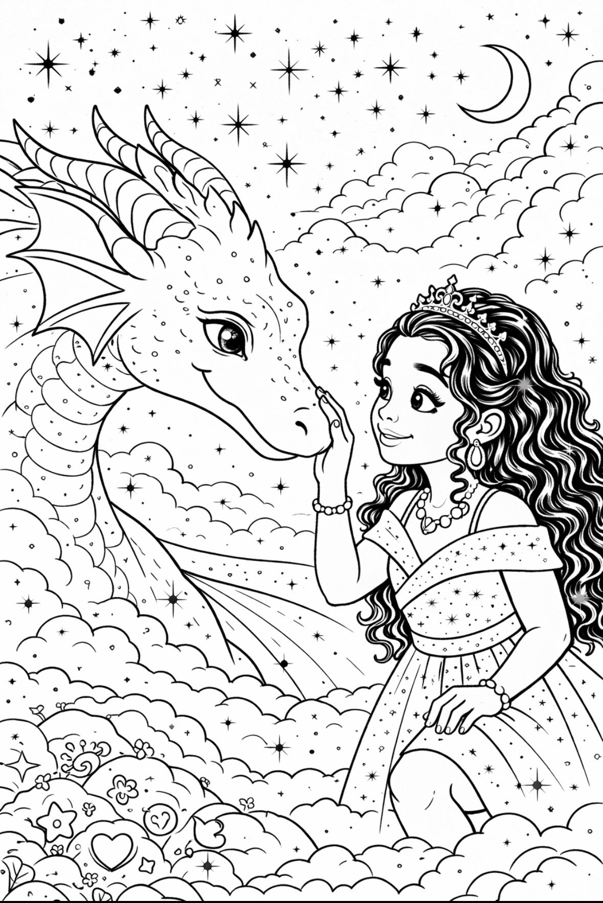 Princess Nyla coloring book