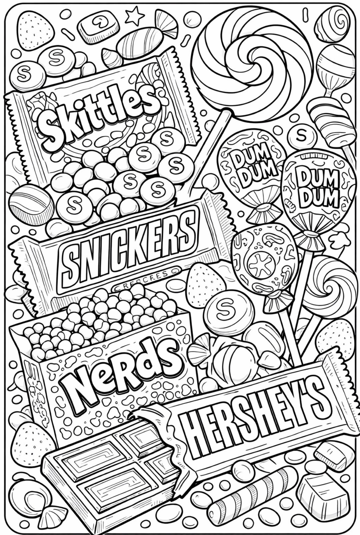 Foodie coloring Book