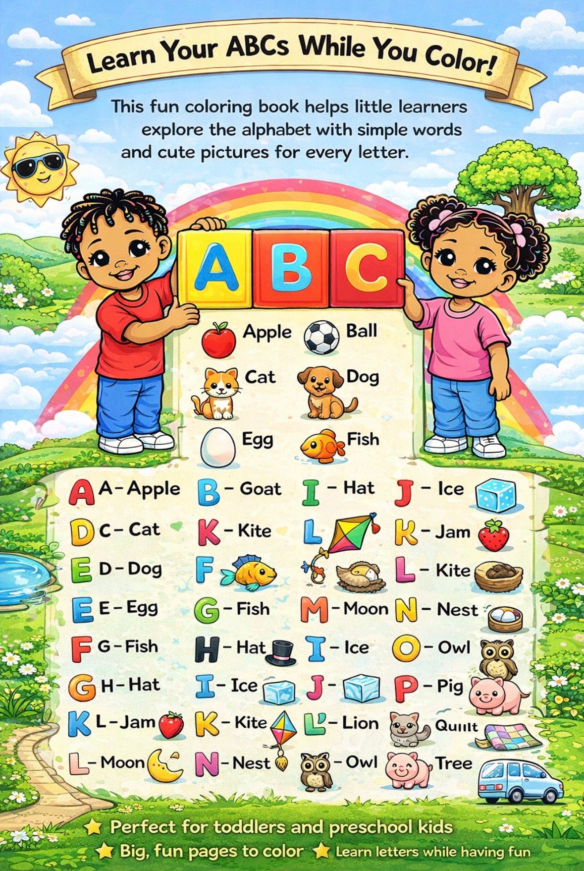 Coloring through the Alphabet