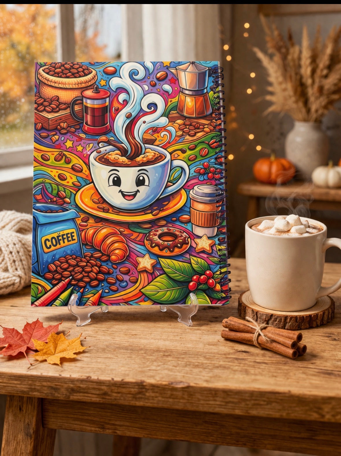 Coffee lovers coloring book