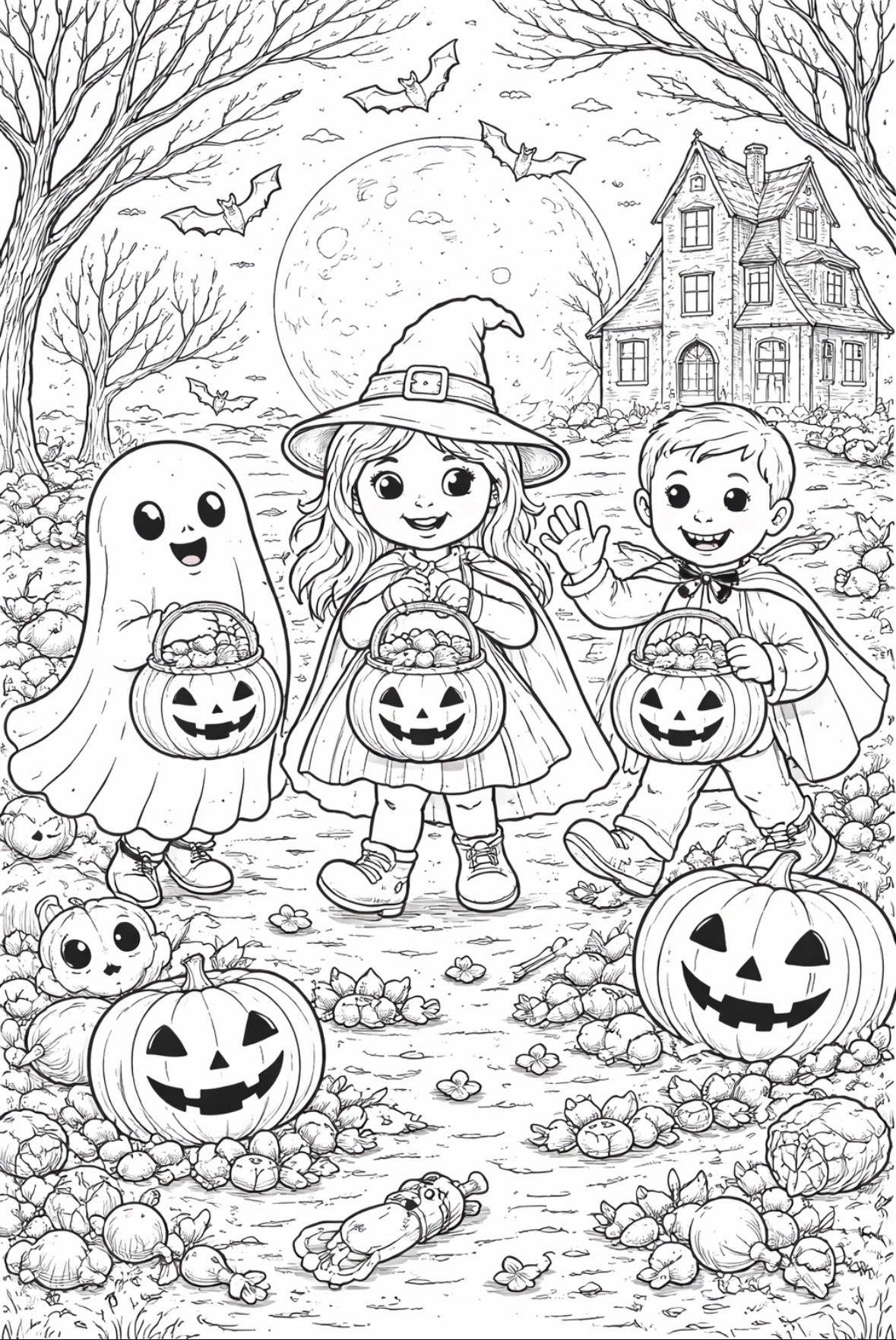 Halloween festivities coloring Book