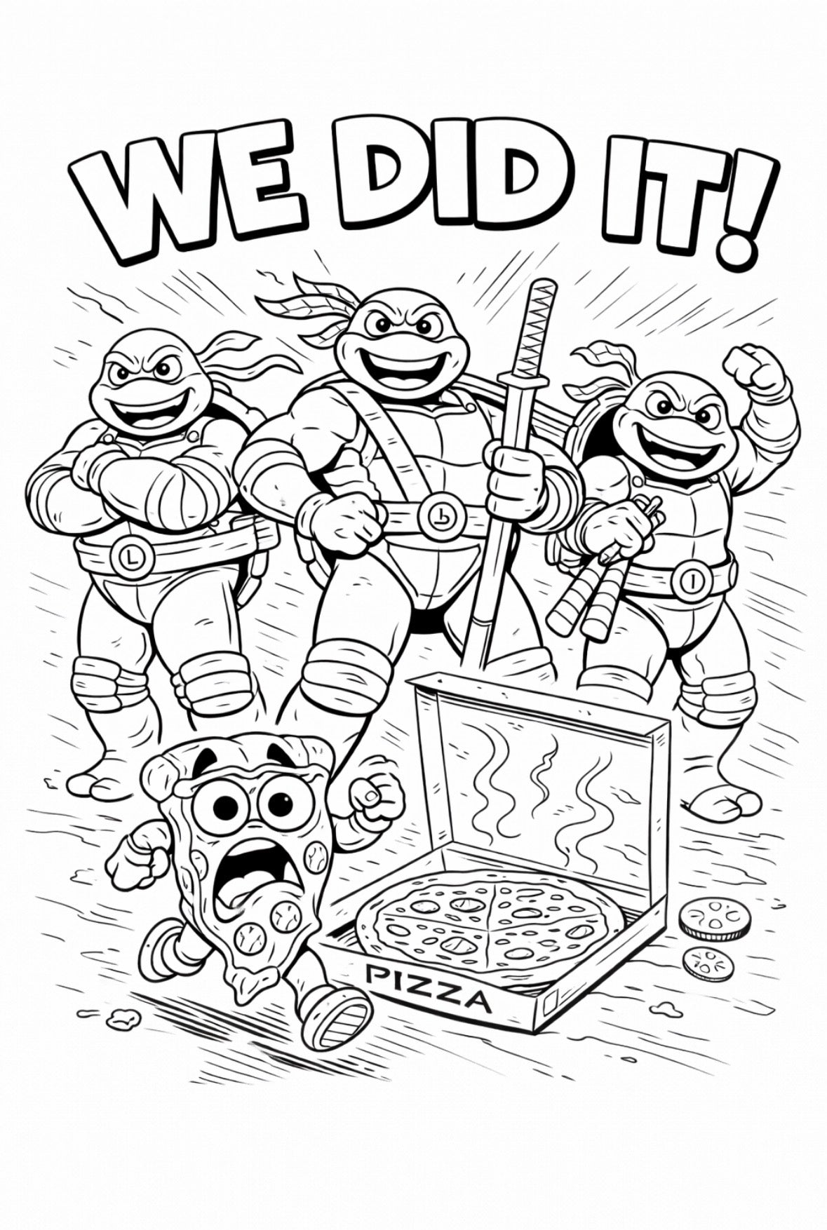 Ninja life coloring Book
