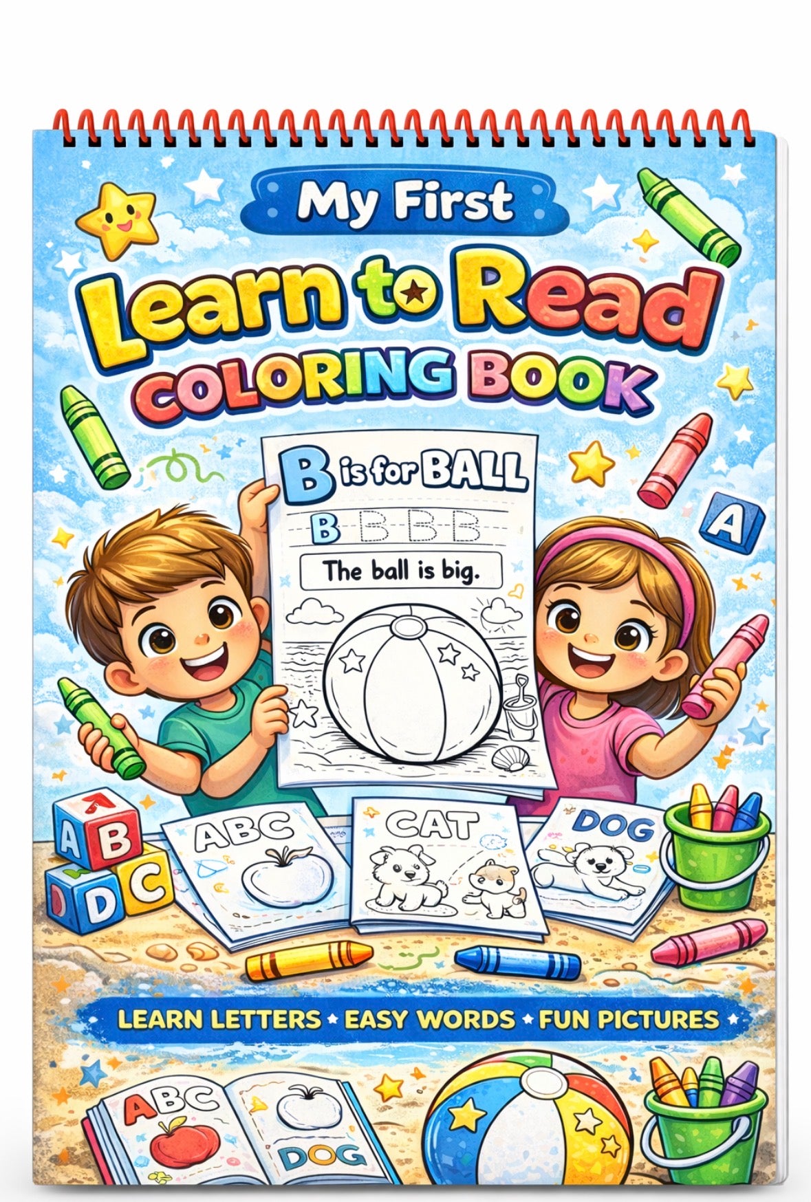 Learn to Read coloring book