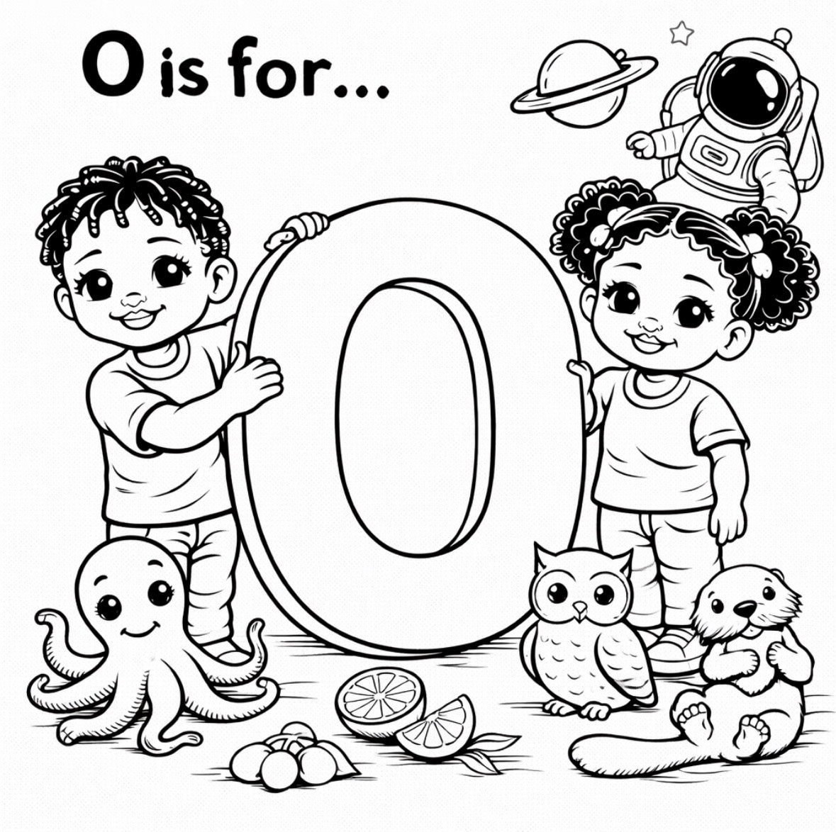 Coloring through the Alphabet