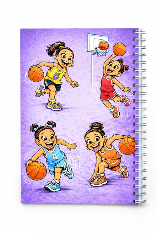 Basketball girl Coloring Book