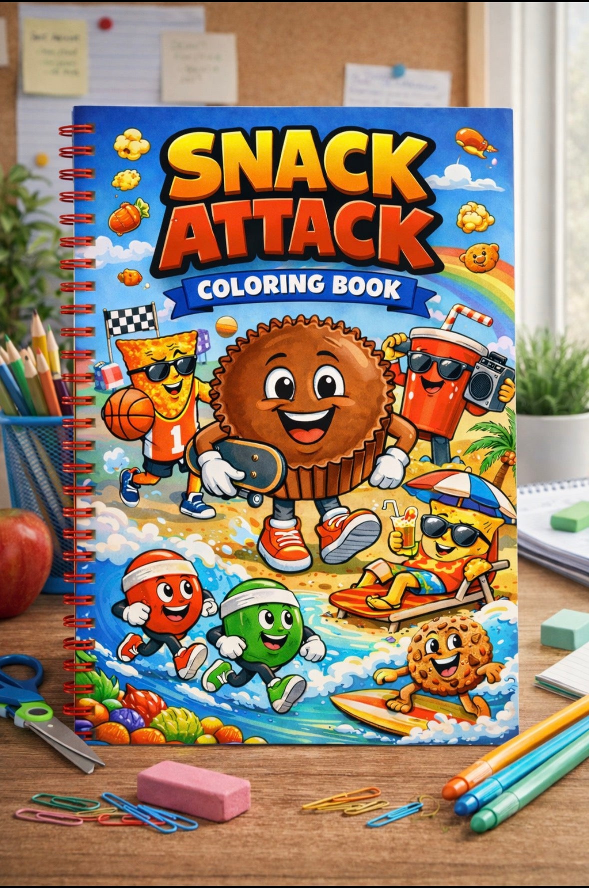 Snack Attack coloring book