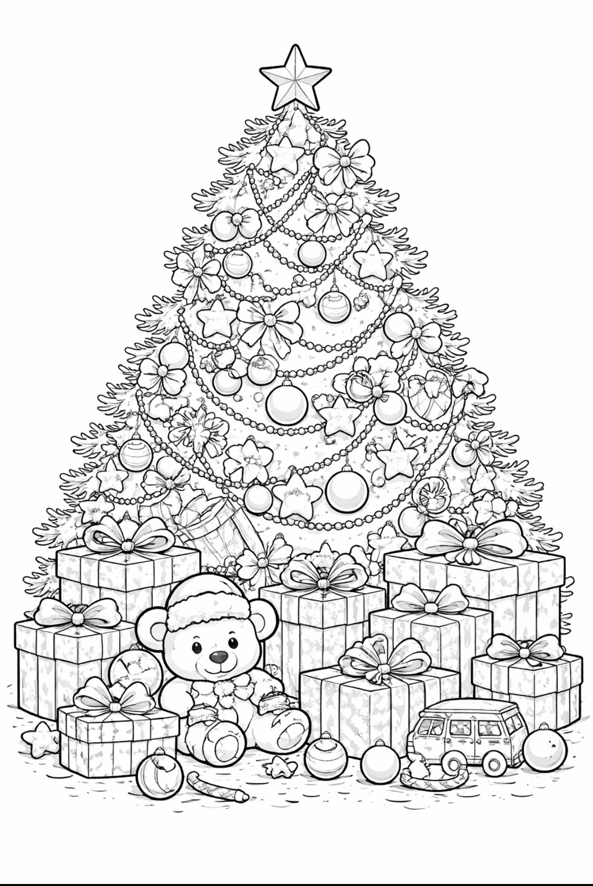 Christmas holiday coloring book