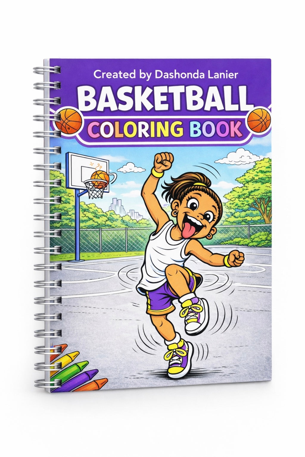 Basketball girl Coloring Book