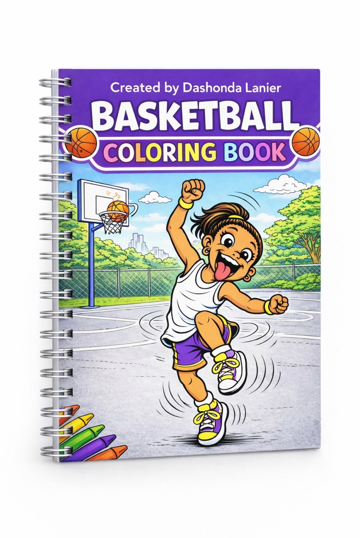 Basketball girl Coloring Book
